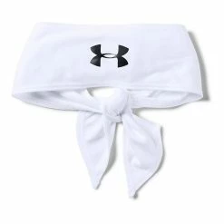 Women's Under Armour Tie Headband White Black -Under Armour SHOP unnamed file 5703