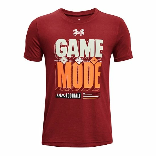 Boys 8-20 Under Armour Game On Football Tee Black 6 Boys 8-20 Under Armour Game On Football Tee Black - Image 6