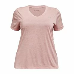 Plus Size Under Armour Tech V-Neck Twist Tee Hushed Pink 24 Plus Size Under Armour Tech V-Neck Twist Tee Hushed Pink -Under Armour SHOP unnamed file 5716