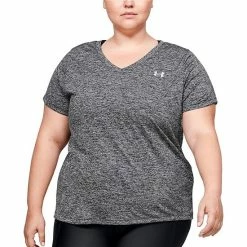 Plus Size Under Armour Tech V-Neck Twist Tee Hushed Pink 30 Plus Size Under Armour Tech V-Neck Twist Tee Hushed Pink -Under Armour SHOP unnamed file 5722