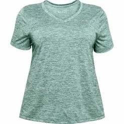 Plus Size Under Armour Tech V-Neck Twist Tee Hushed Pink 31 Plus Size Under Armour Tech V-Neck Twist Tee Hushed Pink -Under Armour SHOP unnamed file 5723