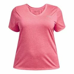 Plus Size Under Armour Tech V-Neck Twist Tee Hushed Pink 32 Plus Size Under Armour Tech V-Neck Twist Tee Hushed Pink -Under Armour SHOP unnamed file 5724