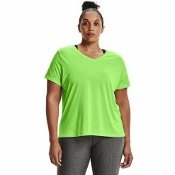 Plus Size Under Armour Tech V-Neck Twist Tee Hushed Pink 37 Plus Size Under Armour Tech V-Neck Twist Tee Hushed Pink -Under Armour SHOP unnamed file 5729
