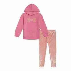 Girls 4-6x Under Armour Logo Graphic Tunic Hoodie & Leggings Set Brilliant Violet