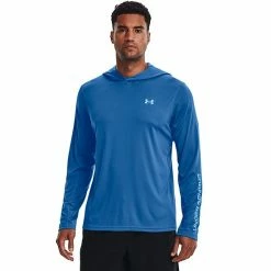 Men's Under Armour Drift Tide UA Tech™ Knit Performance Hoodie Victory Blue -Under Armour SHOP unnamed file 5773