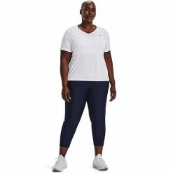 Plus Size Under Armour HeatGear® High-Waisted Capri Leggings Pink Shock White 9 Plus Size Under Armour HeatGear® High-Waisted Capri Leggings Pink Shock White -Under Armour SHOP unnamed file 5785