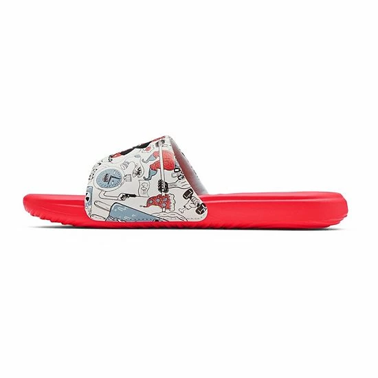 Under Armour Ansa Graphic Kids' Slide Sandals Octane Blue Tangerine 2 Under Armour Ansa Graphic Kids' Slide Sandals Octane Blue Tangerine - Image 2