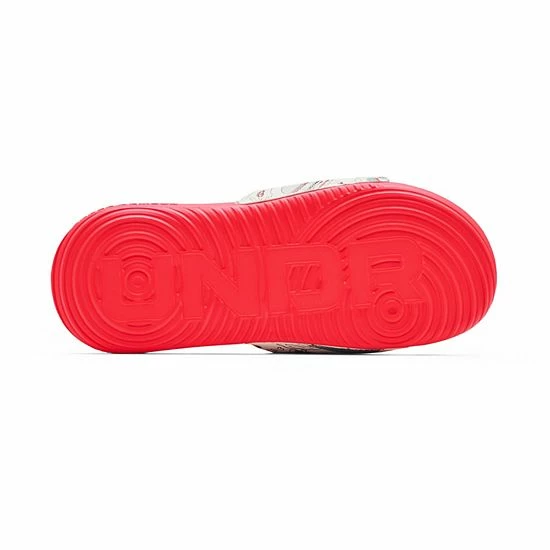 Under Armour Ansa Graphic Kids' Slide Sandals Octane Blue Tangerine 4 Under Armour Ansa Graphic Kids' Slide Sandals Octane Blue Tangerine - Image 4