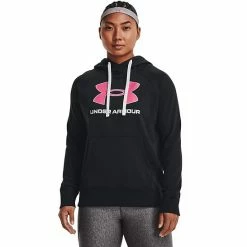 Women's Under Armour Rival Fleece Logo Hoodie Steel Medium Heather