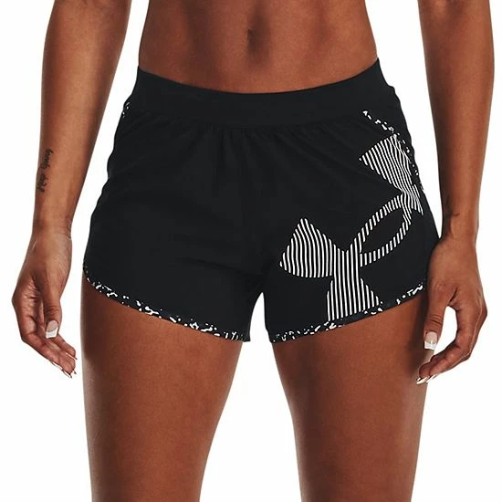 Women's Under Armour Fly-By 2.0 Logo Graphic Shorts 1 Women's Under Armour Fly-By 2.0 Logo Graphic Shorts