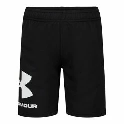 Boys 4-7 Under Armour UA Logo Graphic Signature Terry Shorts Mod Gray