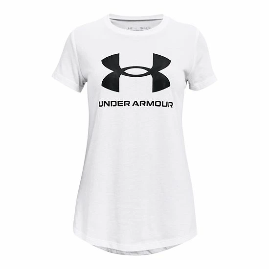 Girls 7-16 Under Armour Big Logo Tech Tee Black Purple 7 Girls 7-16 Under Armour Big Logo Tech Tee Black Purple - Image 7
