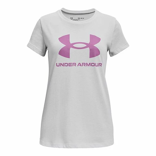Girls 7-16 Under Armour Big Logo Tech Tee Black Purple 8 Girls 7-16 Under Armour Big Logo Tech Tee Black Purple - Image 8