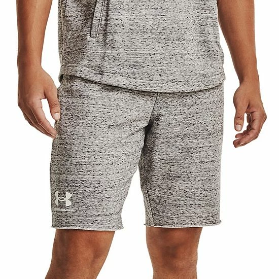 Men's Under Armour Rival French-Terry Shorts Khaki Base Heather 1 Men's Under Armour Rival French-Terry Shorts Khaki Base Heather
