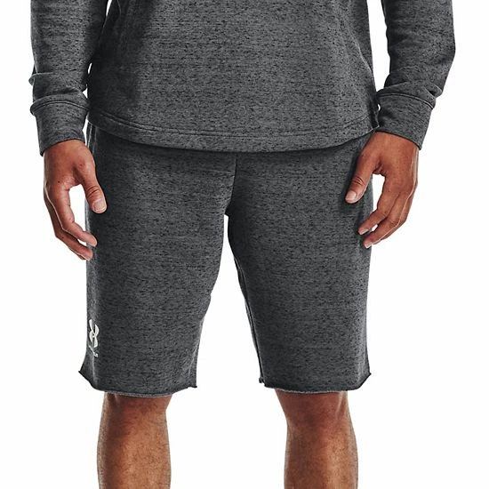 Men's Under Armour Rival French-Terry Shorts Khaki Base Heather 9 Men's Under Armour Rival French-Terry Shorts Khaki Base Heather - Image 9
