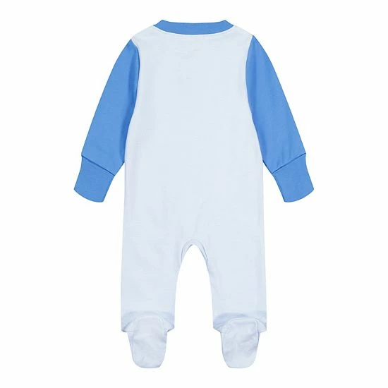 Baby Boy Under Armour Blue Vertical Wordmark Raglan Sleep & Play 2 Baby Boy Under Armour Blue Vertical Wordmark Raglan Sleep & Play - Image 2