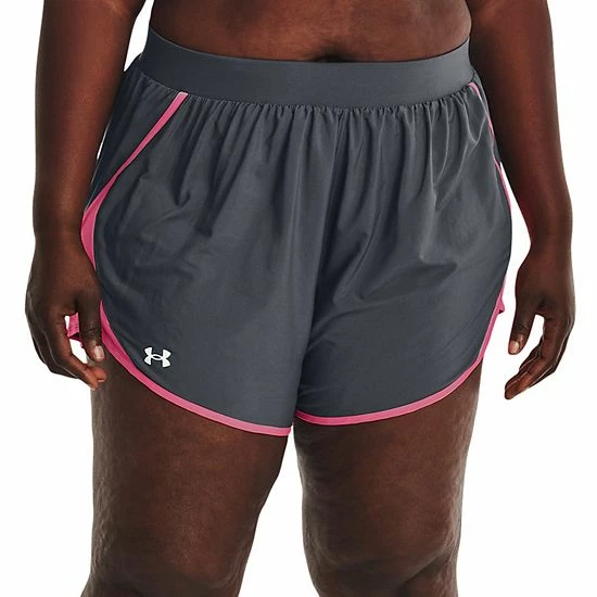 Plus Size Under Armour Fly By 2.0 Shorts Brilliance Pink 12 Plus Size Under Armour Fly By 2.0 Shorts Brilliance Pink - Image 12