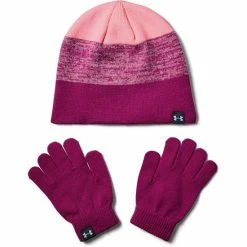 Girls Under Armour Beanie & Glove Combo Cerise 12 Girls Under Armour Beanie & Glove Combo Cerise -Under Armour SHOP unnamed file 6259