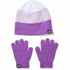 Girls Under Armour Beanie & Glove Combo Cerise 14 Girls Under Armour Beanie & Glove Combo Cerise -Under Armour SHOP unnamed file 6261