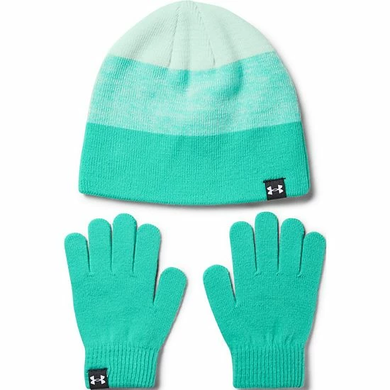 Girls Under Armour Beanie & Glove Combo Cerise 6 Girls Under Armour Beanie & Glove Combo Cerise - Image 6