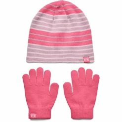 Girls Under Armour Beanie & Glove Combo Cerise 16 Girls Under Armour Beanie & Glove Combo Cerise -Under Armour SHOP unnamed file 6263