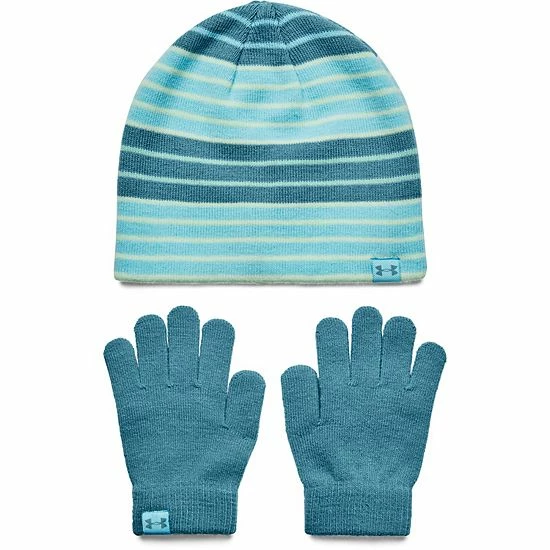 Girls Under Armour Beanie & Glove Combo Cerise 8 Girls Under Armour Beanie & Glove Combo Cerise - Image 8