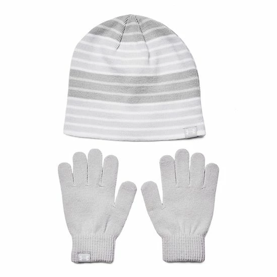 Girls Under Armour Beanie & Glove Combo Cerise 9 Girls Under Armour Beanie & Glove Combo Cerise - Image 9