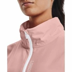 Women's Under Armour Woven Full-Zip Oversized Jacket Black White Pink -Under Armour SHOP unnamed file 6336