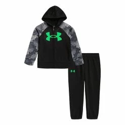 Baby Boys Under Armour Herringbone Camo Zip-Up Hoodie And Joggers Set