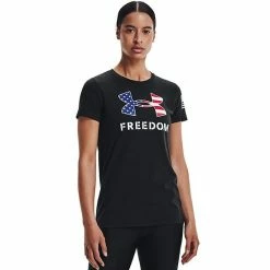Women's Under Armour Freedom Veterans Day Logo Tee Black
