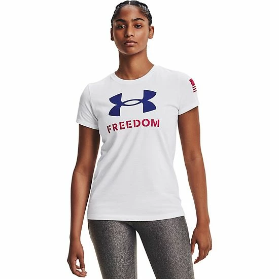 Women's Under Armour Freedom Veterans Day Logo Tee Black 5 Women's Under Armour Freedom Veterans Day Logo Tee Black - Image 5