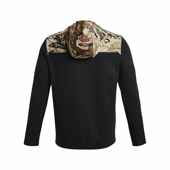 Men's Under Armour Specialist Grid Quarter Zip Hoodie Marine Od Green 6 Men's Under Armour Specialist Grid Quarter Zip Hoodie Marine Od Green - Image 6