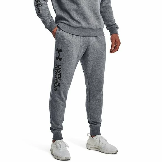 Big & Tall Under Armour Rival Fleece Joggers Pitch Gray 8 Big & Tall Under Armour Rival Fleece Joggers Pitch Gray - Image 8