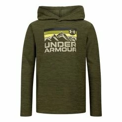 Boys 4-7 Under Armour Logo Twist Hooded Tee Marine Od Green