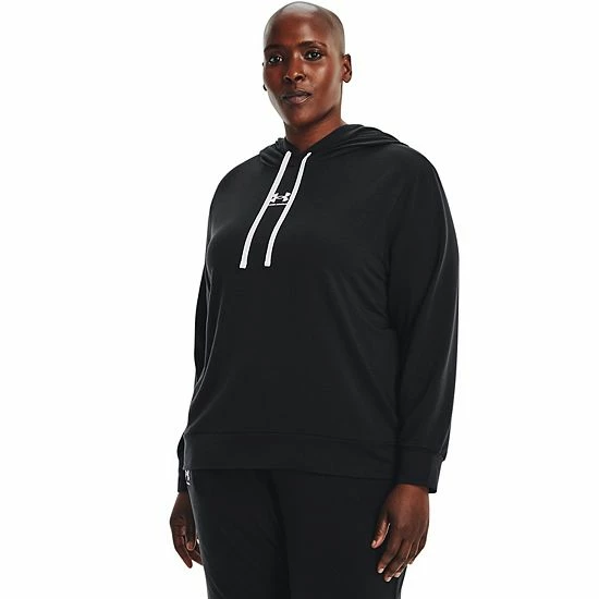 Plus Size Under Armour Rival French-Terry Fleece Hoodie Jet Gray Mod Gray 8 Plus Size Under Armour Rival French-Terry Fleece Hoodie Jet Gray Mod Gray - Image 8