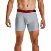 Men's Under Armour 2-pack UA Tech™ 6-inch Boxerjock® Briefs Academy Mod Gray