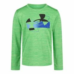 Boys 4-7 Under Armour Long Sleeve Pop Out Logo Graphic Tee Extreme Green -Under Armour SHOP unnamed file 6719