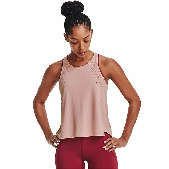 Women's Under Armour Engineered Knit Tank Top Retro Pink 7 Women's Under Armour Engineered Knit Tank Top Retro Pink - Image 7