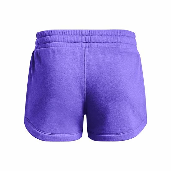 Girls 7-16 Under Armour Rival Fleece Shorts Vivid Lilac 2 Girls 7-16 Under Armour Rival Fleece Shorts Vivid Lilac - Image 2