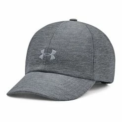 Women's Under Armour Play Up Heathered Adjustable Baseball Cap Pitch Gray Steel