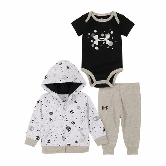 Baby Under Armour 3-Piece Scribble Dots Hoodie Set 1 Baby Under Armour 3-Piece Scribble Dots Hoodie Set