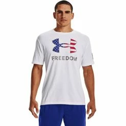 Men's Under Armour Freedom Logo Tee Steel Light Heather -Under Armour SHOP unnamed file 6933