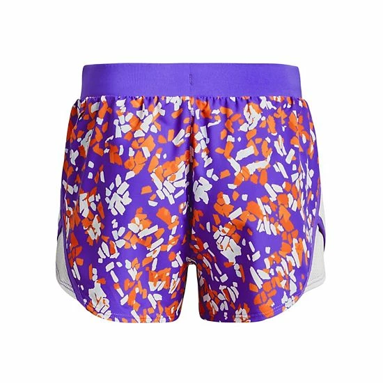 Girls 7-16 Under Armour Fly-By Printed Shorts Cloudless Sky 2 Girls 7-16 Under Armour Fly-By Printed Shorts Cloudless Sky - Image 2