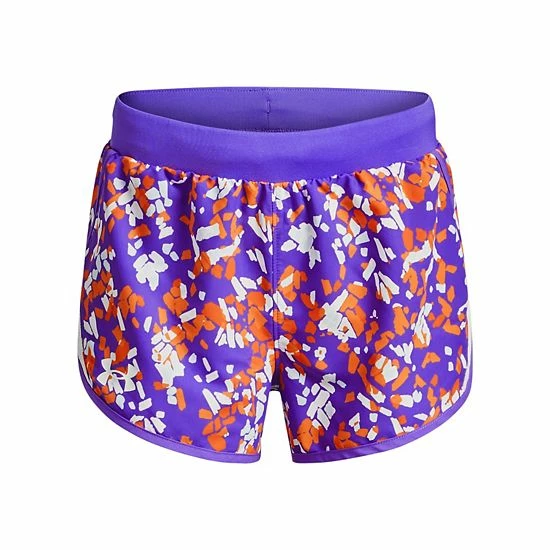 Girls 7-16 Under Armour Fly-By Printed Shorts Cloudless Sky 4 Girls 7-16 Under Armour Fly-By Printed Shorts Cloudless Sky - Image 4