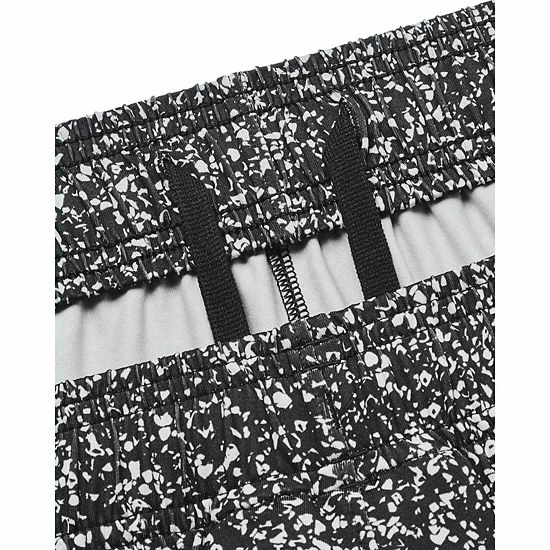 Men's Under Armour Train Stretch Printed Shorts Black White 6 Men's Under Armour Train Stretch Printed Shorts Black White - Image 6
