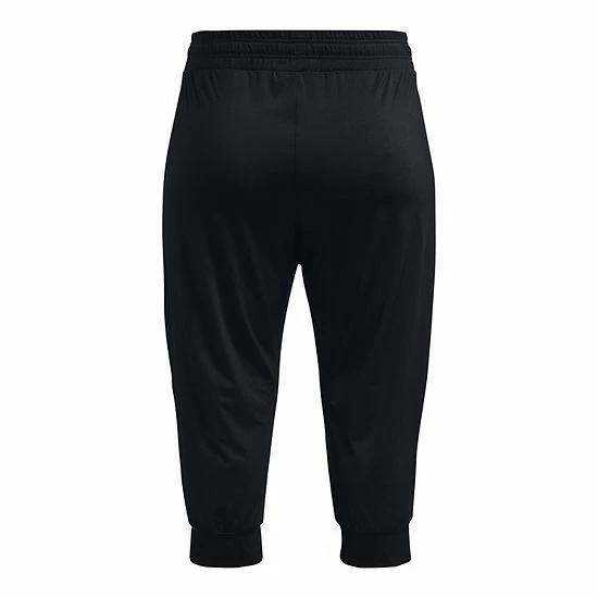 Plus Size Under Armour HeatGear® No-Slip Waistband Capris Charcoal Light Heather 5 Plus Size Under Armour HeatGear® No-Slip Waistband Capris Charcoal Light Heather - Image 5