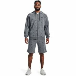 Men's Under Armour Printed Rival Fleece Shorts Pitch Gray 10 Men's Under Armour Printed Rival Fleece Shorts Pitch Gray -Under Armour SHOP unnamed file 6981