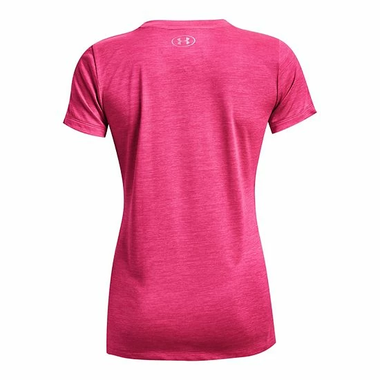 Women's Under Armour Tech™ Twist Script Logo Tee Black White 5 Women's Under Armour Tech™ Twist Script Logo Tee Black White - Image 5