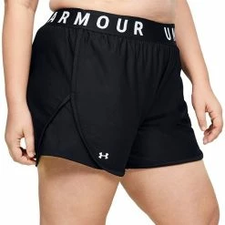 Plus Size Under Armour Play Up Shorts 3.0 Black Pink -Under Armour SHOP unnamed file 7044