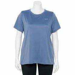 Plus Size Under Armour Tech Tee Mineral Blue -Under Armour SHOP unnamed file 7108